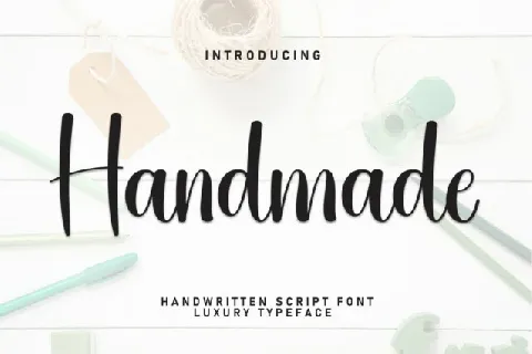 Handmade Handwritten Typeface font