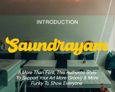 Saundrayam DEMO font