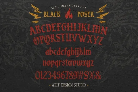 Black Poser font