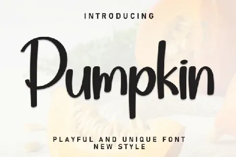 Pumpkin Display font