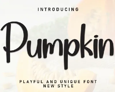 Pumpkin Display font