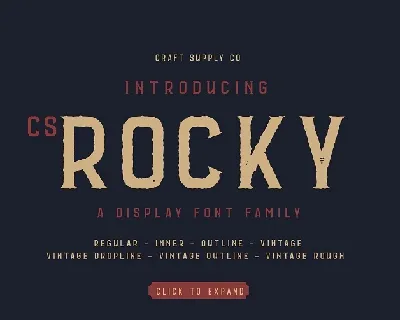 CS Rocky font