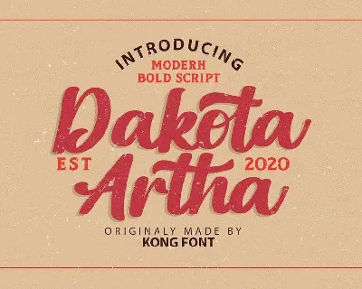 Dakota Artha font