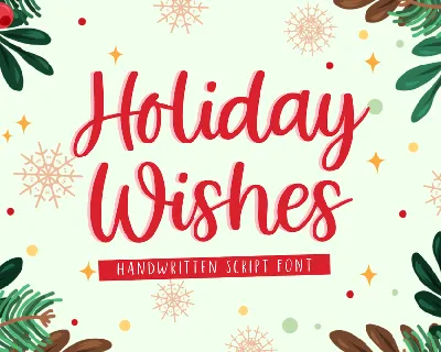 Holiday Wishes font