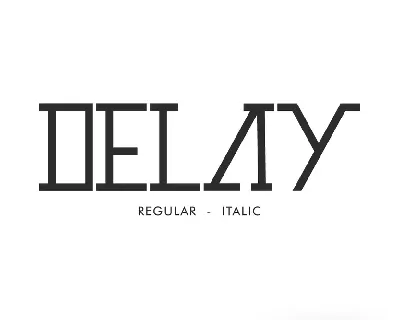 Delay Demo font