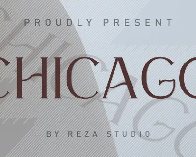 CHICAGOO font