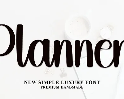 Planner font