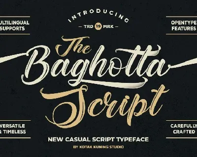 The Baghotta Script font
