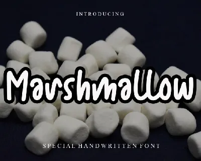 Marshmallow font