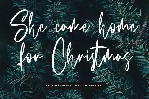 Frostiest Script font