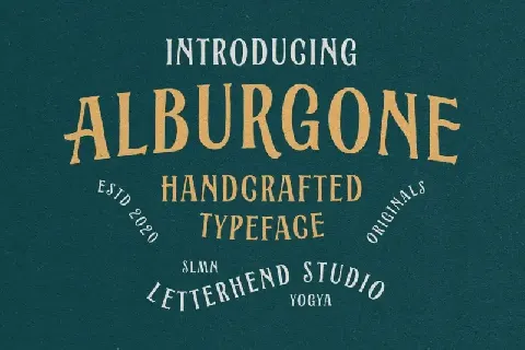 Alburgone Display font