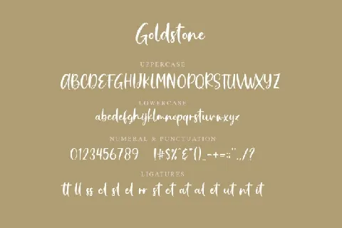 Goldstone Script font
