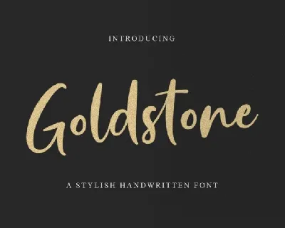 Goldstone Script font