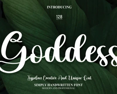 Goddess Script font