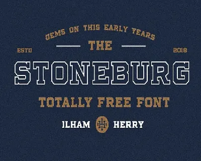 Stoneburg Typeface font