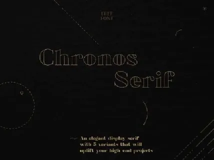 Chronos Serif Typeface Free font