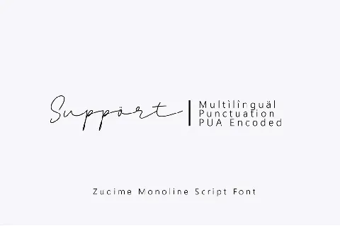 Zudime font