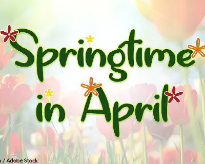 Springtime in April font