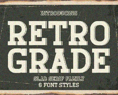 Retro Grade font