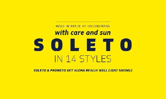 Soleto Family font