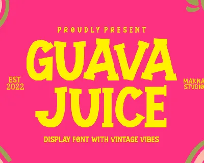 Guava Juice font