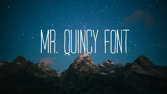 Mr Quincy font