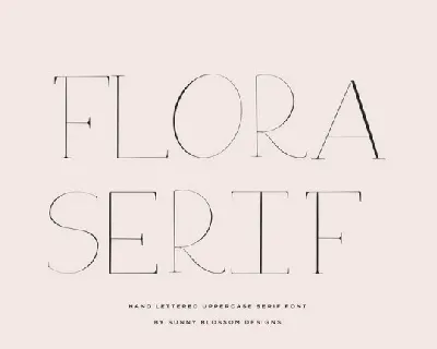 Flora Serif font