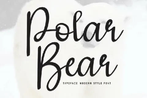 Polar Bear Script font