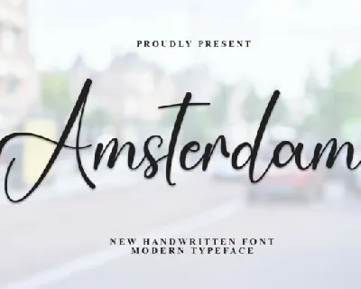 Amsterdam Script font