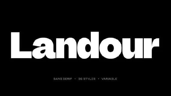 Landour font