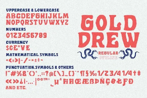 Golddrew Display font