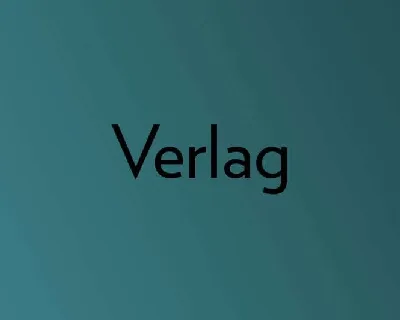 Verlag Family font