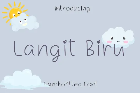 Langit Biru font