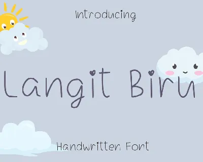 Langit Biru font