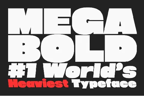 Megabold 1.0 font