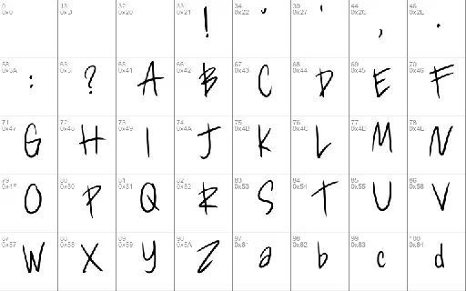 Cheskhand1 font