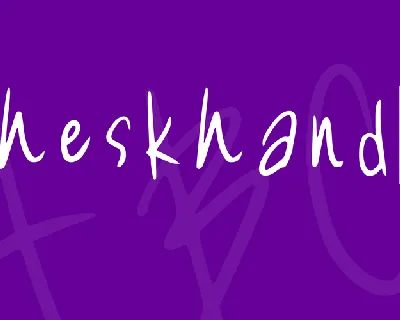 Cheskhand1 font