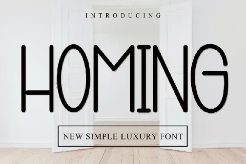 Homing Typeface font