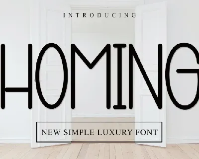Homing Typeface font