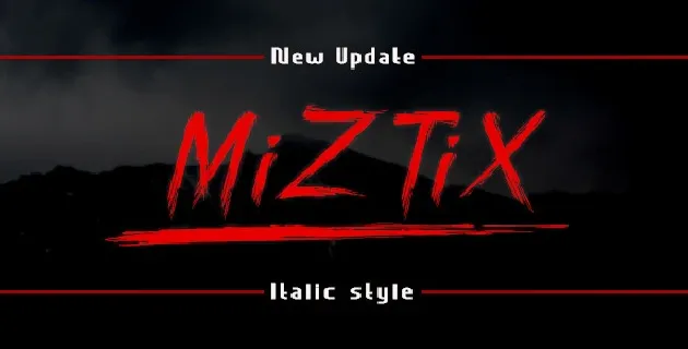 MiZTix Display font