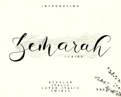 Zemarah Script font