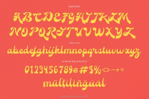 Bogie Montage font