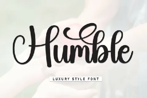 Humble Script font