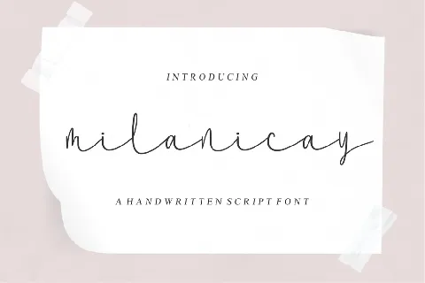 Milanicay font