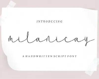 Milanicay font