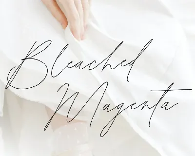Bleached Magenta font