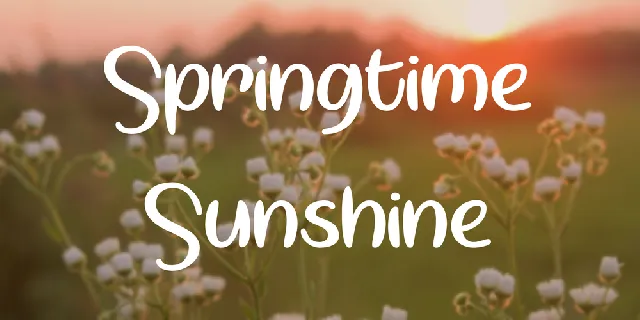 Springtime Sunshine font