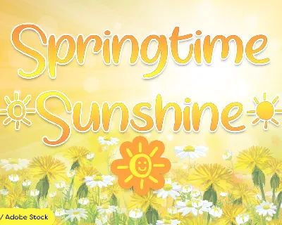 Springtime Sunshine font