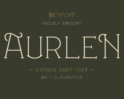JF Aurlen font