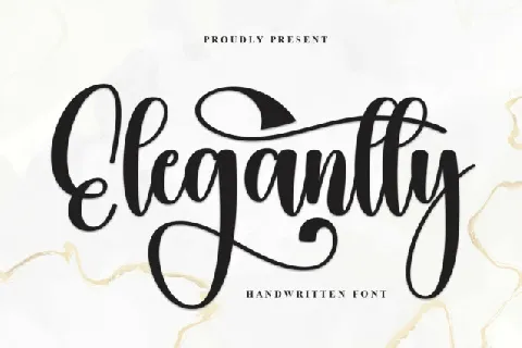 Elegantly Script Typeface font